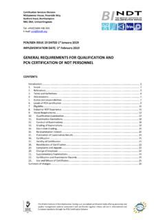 pcn full form in quality|GENERAL REQUIREMENTS FOR QUALIFICATION AND PCN .